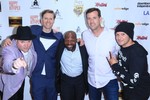 Cast of FRONT MEN with MC Shadow at Red Carpet Premiere in Hollywood