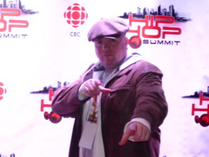 Kory MC Shadow Neely on the Red Carpet at CBC Hip-Hop Summit 2011